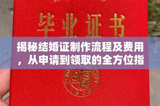 暖暖揭秘结婚证制作流程及费用，从申请到领取的全方位指南
