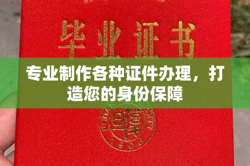 暖暖专业制作各种证件办理，打造您的身份保障