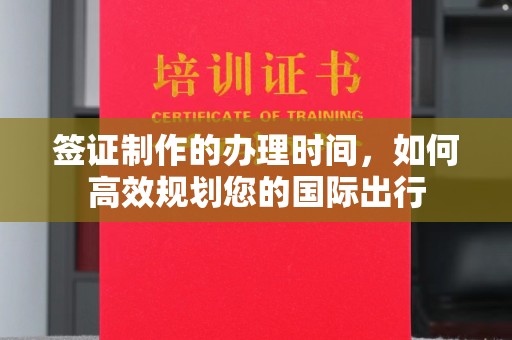 暖暖签证制作的办理时间，如何高效规划您的国际出行