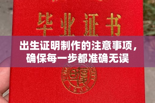 暖暖出生证明制作的注意事项，确保每一步都准确无误