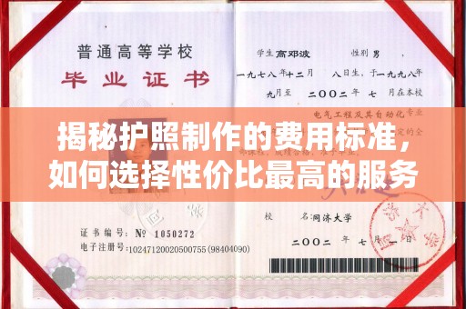 暖暖揭秘护照制作的费用标准，如何选择性价比最高的服务？
