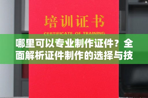 暖暖哪里可以专业制作证件？全面解析证件制作的选择与技巧