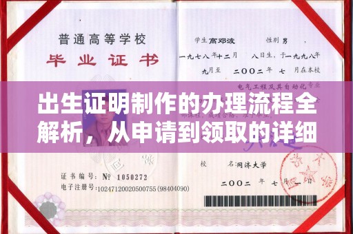 暖暖出生证明制作的办理流程全解析，从申请到领取的详细指南